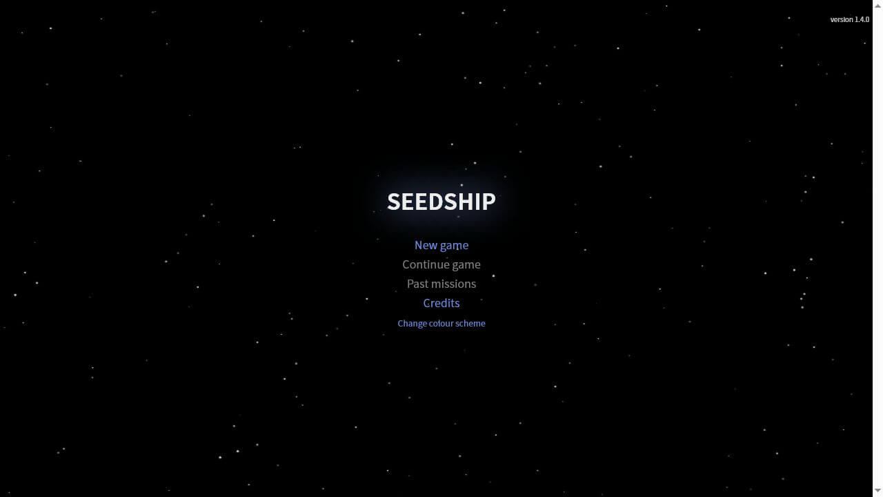 《Seedship》网页版标题画面