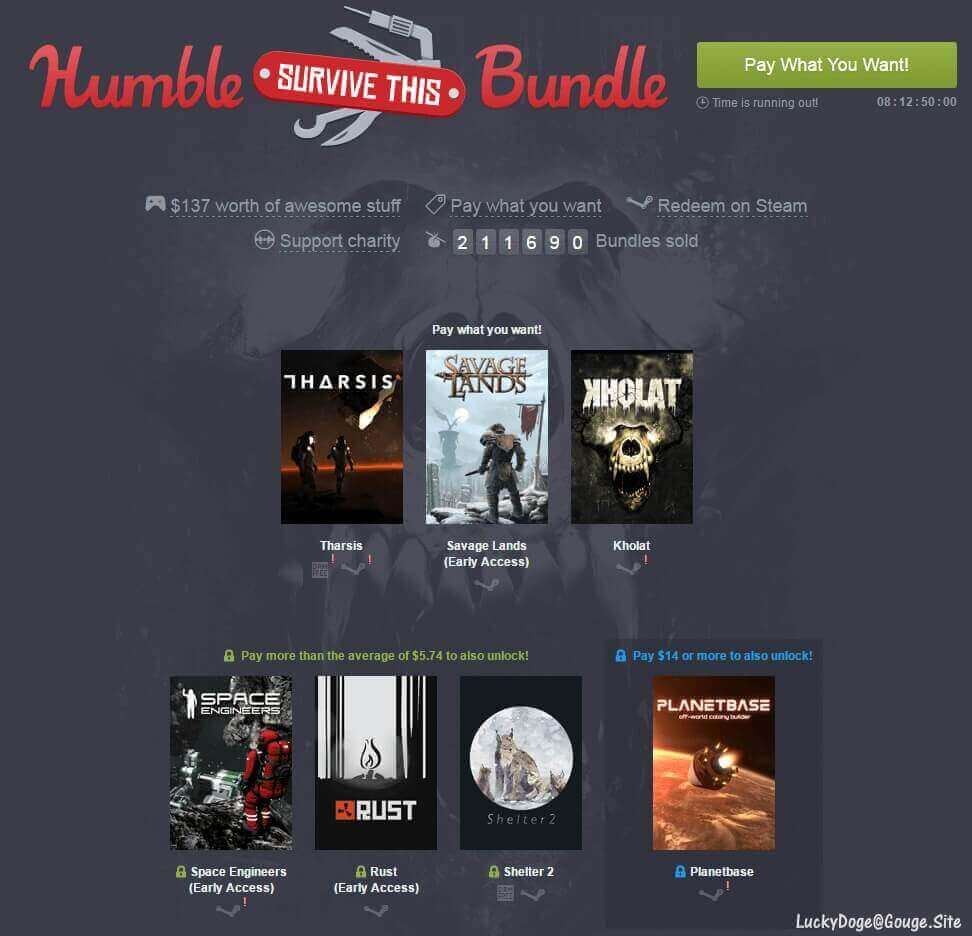 Humble Survive This Bundle 慈善包